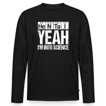 Anime Manga Otaku Kawaii Japon Cosplay Bande dessinée - T-shirt manches longues Premium bio Homme - noir - Devant - Nico (187cm)