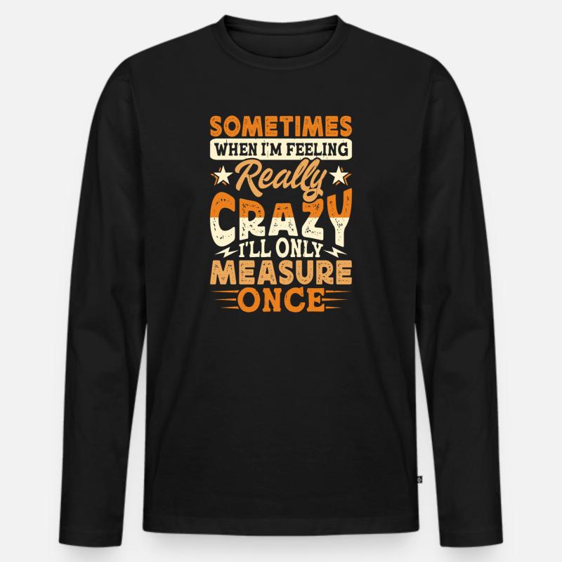 Baumpfleger Holzarbeiter Waldarbeiter Geschenk - Männer Premium Bio Langarmshirt - Schwarz