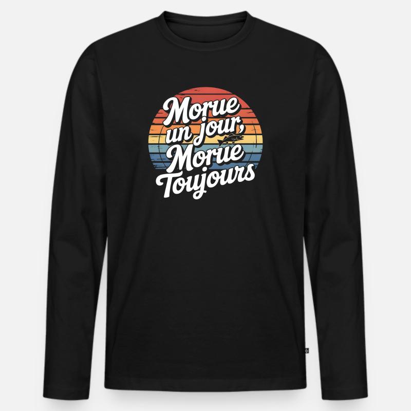 Cod One Day Always - Men's Premium Organic Long Sleeve Shirt - black