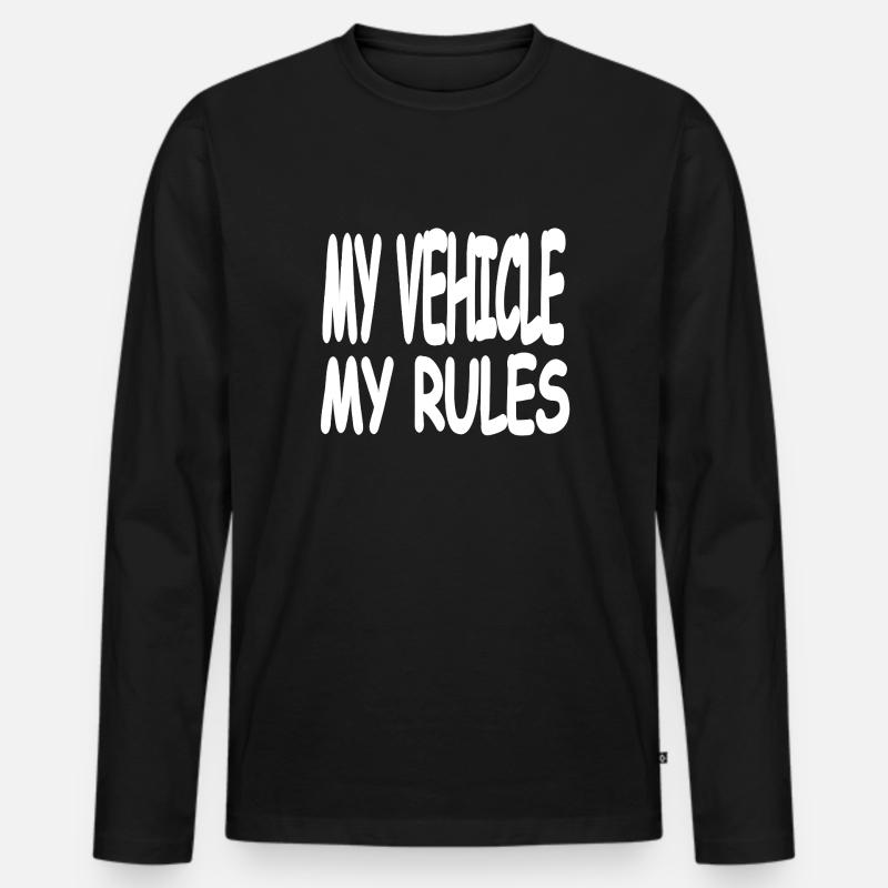 Fahrzeug - Männer Premium Bio Langarmshirt - Schwarz