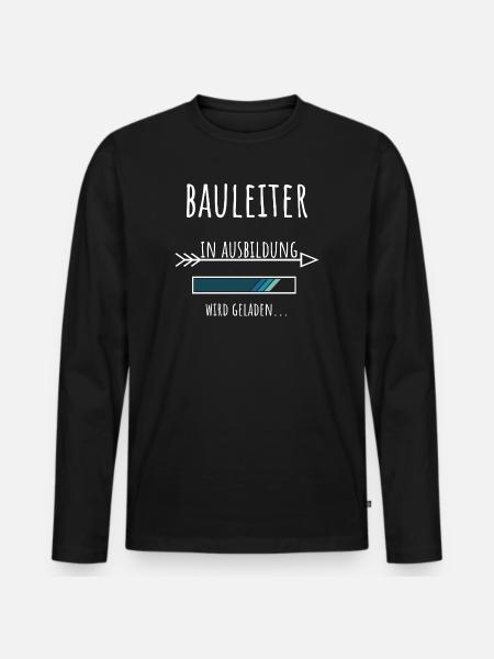 Civil Engineering Student Training Construction Manager - Men's Premium Organic Long Sleeve Shirt - black