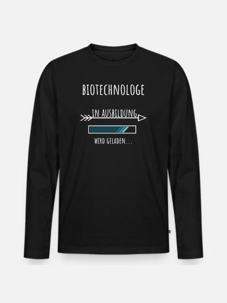 Biotechnology Profession Training Biotechnologist - Men's Premium Organic Long Sleeve Shirt - black