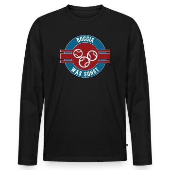 Boccia Quoi d’autre Boccia Joueurs Équipe - T-shirt manches longues Premium bio Homme - noir - Devant - Nico (187cm)