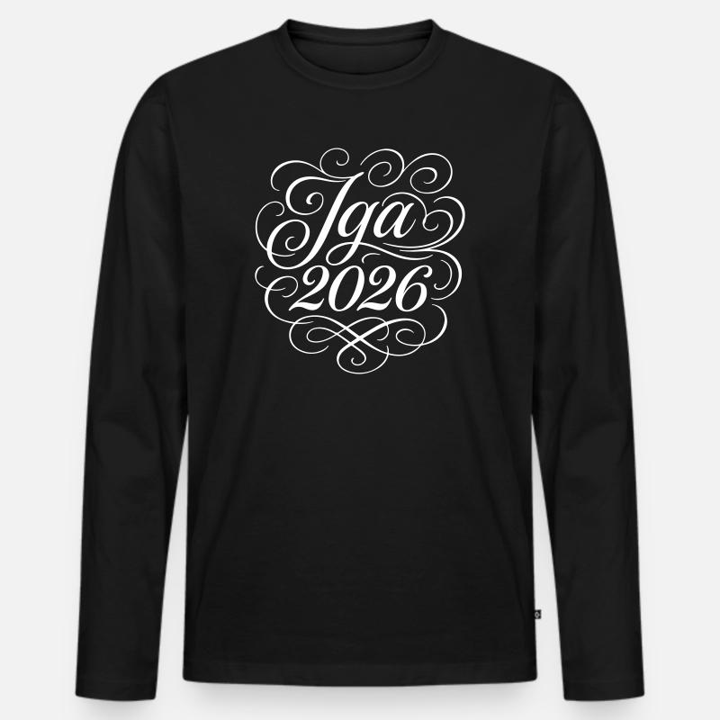 Jga 2026 Junggesellenabschied - Männer Premium Bio Langarmshirt - Schwarz