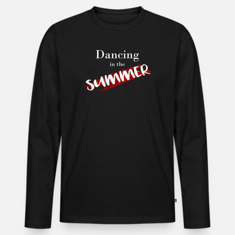 Dancing - Männer Premium Bio Langarmshirt - Schwarz