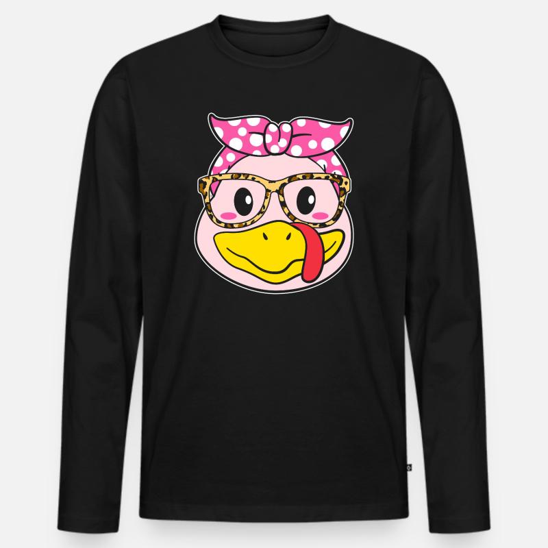 Thanksgiving Mama Mutter Oma Großmutter - Männer Premium Bio Langarmshirt - Schwarz