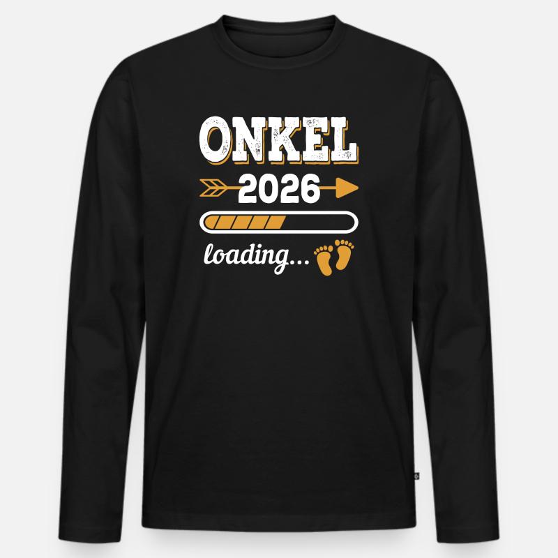 Uncle 2026 Loading Future Uncle Gift Men's Premium Organic Long Sleeve Shirt