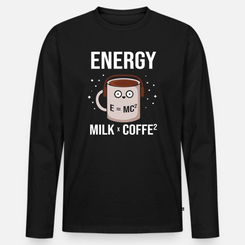 Physik Phyiker Physikstudent Physiklehrer - Männer Premium Bio Langarmshirt - Schwarz