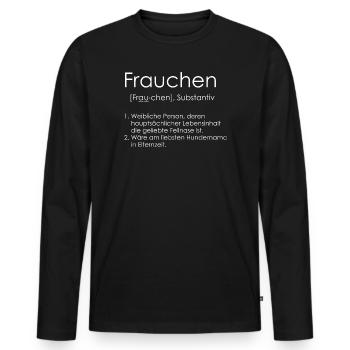 mistress - Men's Premium Organic Long Sleeve Shirt - black - Front - Nico (187cm)