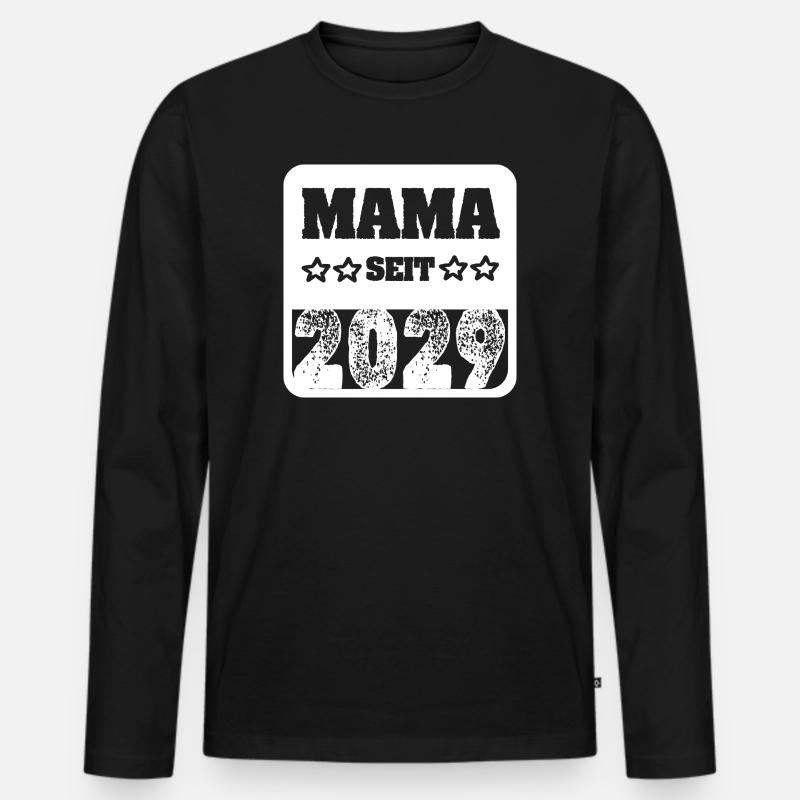 Mama 2029 - Männer Premium Bio Langarmshirt - Schwarz