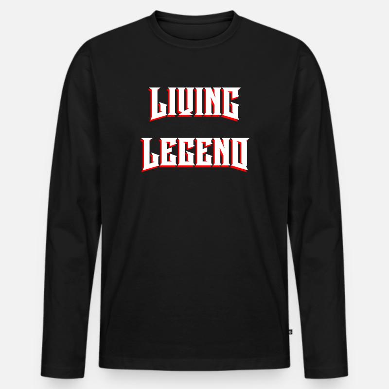 Living Legend - Men's Premium Organic Long Sleeve Shirt - black