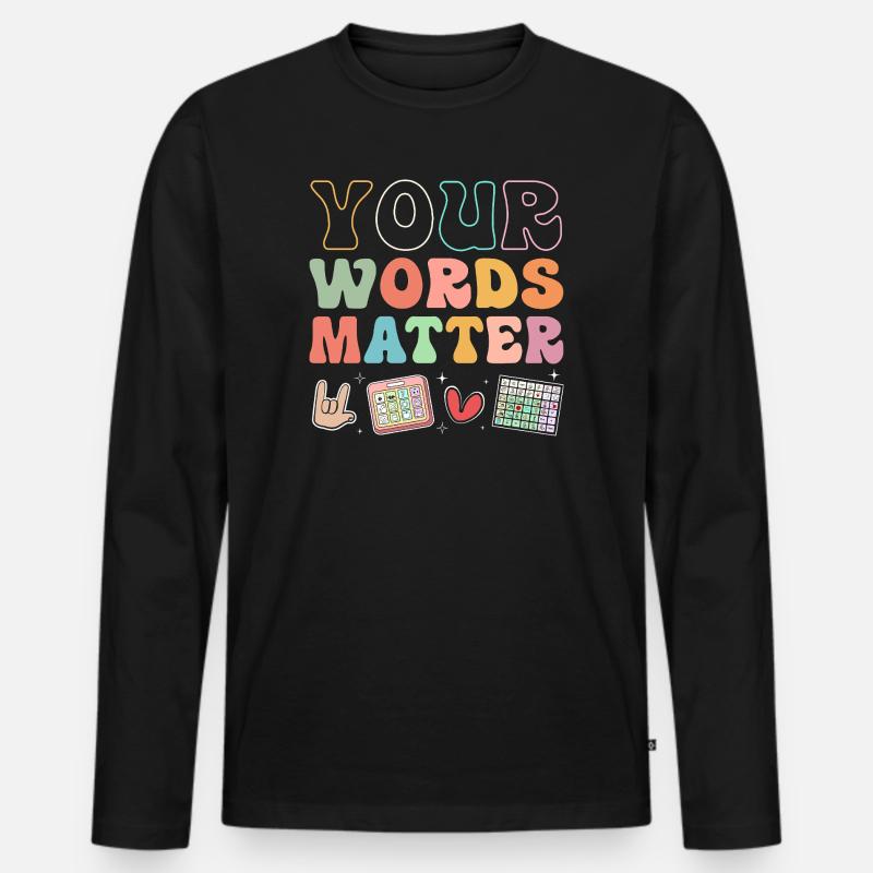 Sonderschule Lehrer Förderschule Pädagoge - Männer Premium Bio Langarmshirt - Schwarz