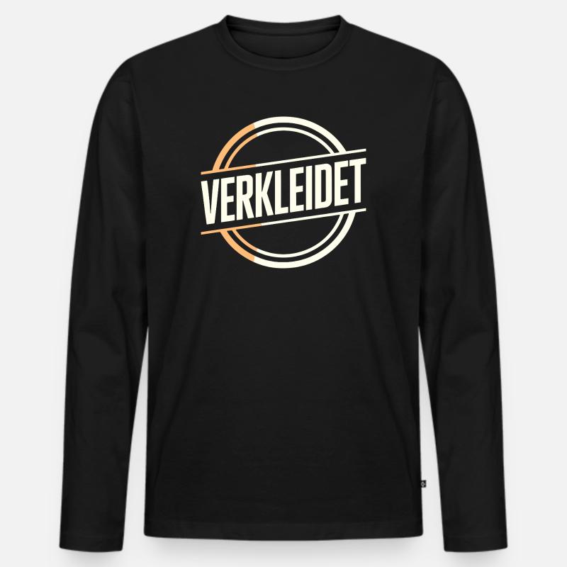 Verkleidet Kostüm Verkleidung Fasching Karneval - Männer Premium Bio Langarmshirt - Schwarz