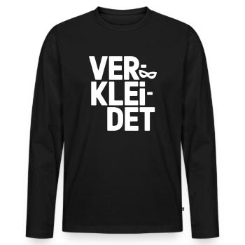 Déguisement déguisement carnaval carnaval - T-shirt manches longues Premium bio Homme - noir - Devant - Nico (187cm)