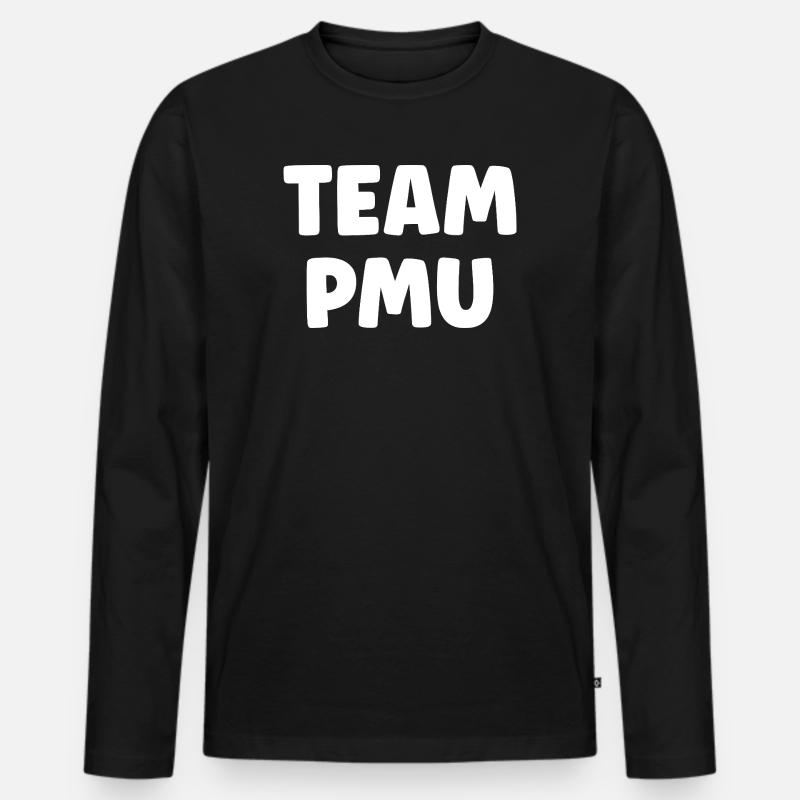 Pmu - Männer Premium Bio Langarmshirt - Schwarz
