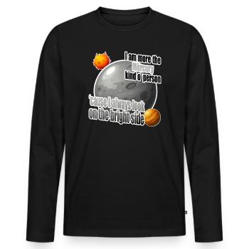 Je suis plutôt du genre Mercure - T-shirt manches longues Premium bio Homme - noir - Devant - Nico (187cm)