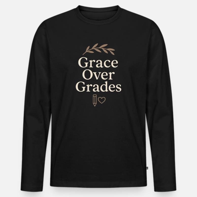 Christlicher Homeschool-mutter-glaube - Männer Premium Bio Langarmshirt - Schwarz