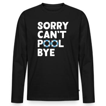 Schwimmen Wassersport Schwimmer Geschenke - Männer Premium Bio Langarmshirt - Schwarz - Vorne - Nico (187cm)