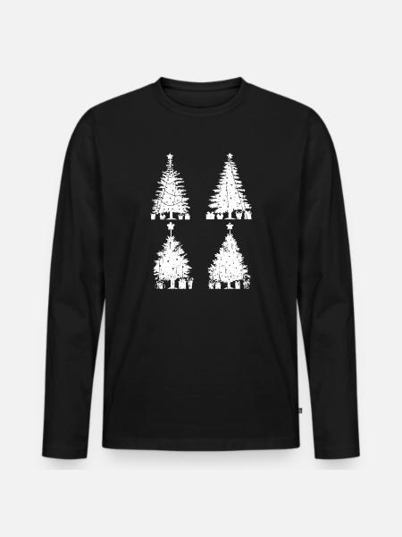 Père Noël Noël - T-shirt manches longues Premium bio Homme - noir