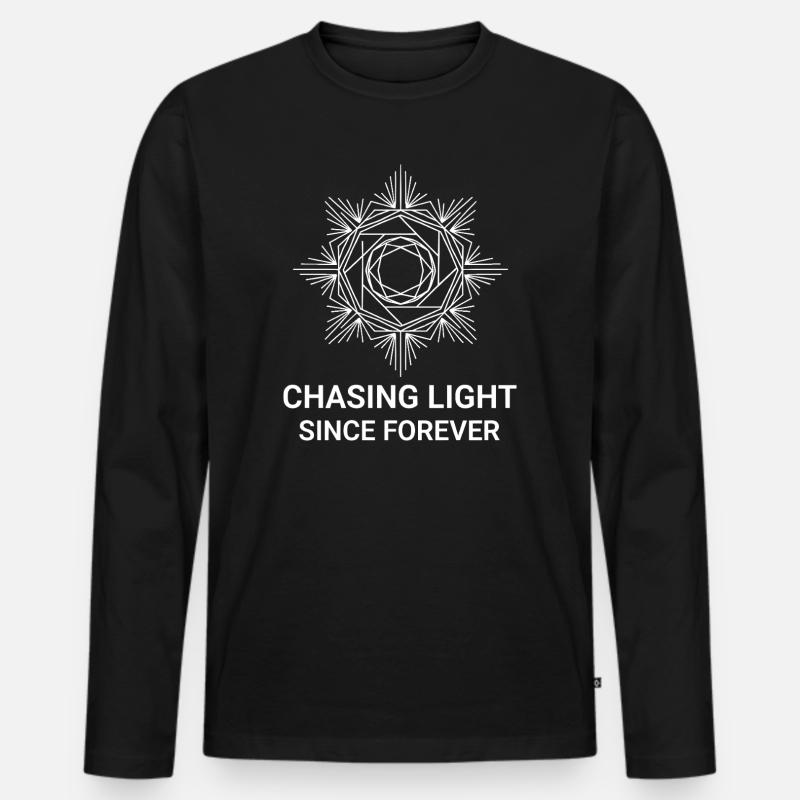 Chasing Light Since Forever - Men's Premium Organic Long Sleeve Shirt - black