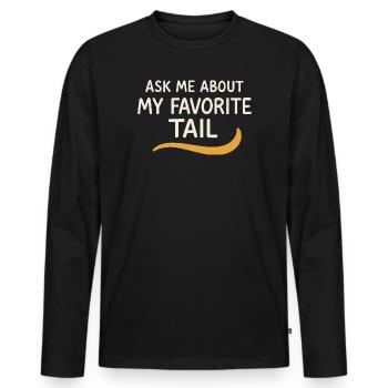 Adoptionstag-haustierrettungs-tierheim - Männer Premium Bio Langarmshirt - Schwarz - Vorne - Nico (187cm)