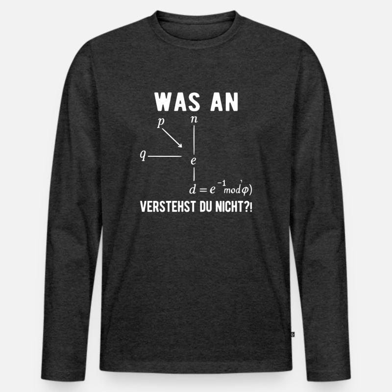 Informatiker Programmierer Computer Nerd Spruch  Männer Premium Bio Langarmshirt