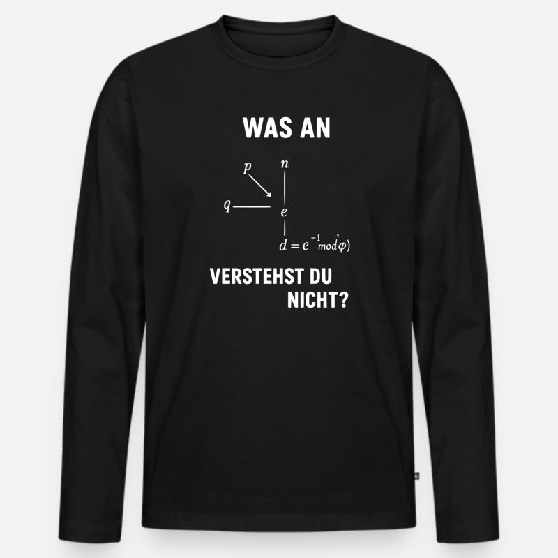 Informatik Informatiker Lustiges IT Geschenk  - Männer Premium Bio Langarmshirt - Schwarz