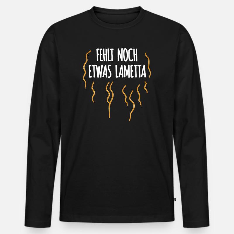 Still missing some tinsel - Men's Premium Organic Long Sleeve Shirt - black