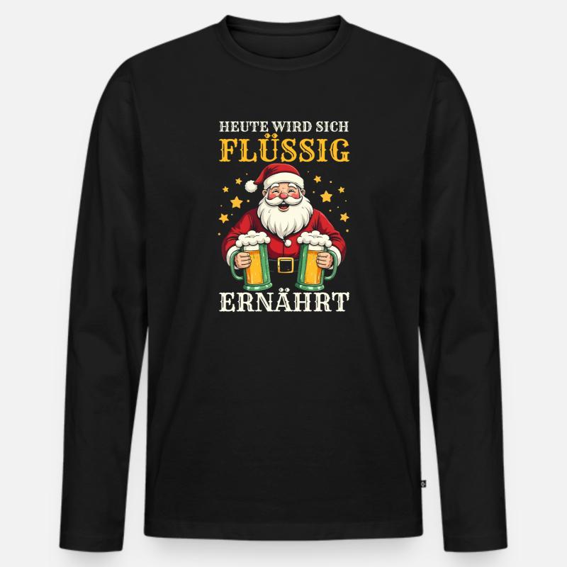 Bogenschütze Bogensport Bogenschießen - Männer Premium Bio Langarmshirt - Schwarz