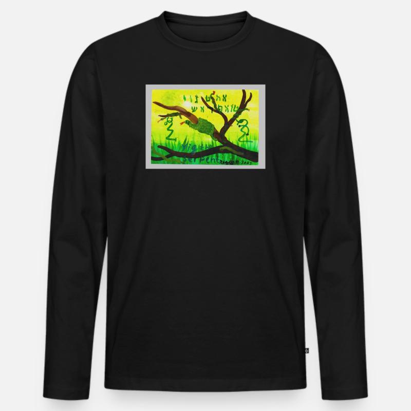 A5_Yig_Portrait - Männer Premium Bio Langarmshirt - Schwarz