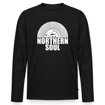 Northern Soul - Keep The Faith - Vinyle 45 tours - T-shirt manches longues Premium bio Homme - noir - Devant - Nico (187cm)