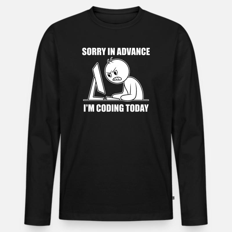 Proud software developer for programming students Men's Premium Organic Long Sleeve Shirt