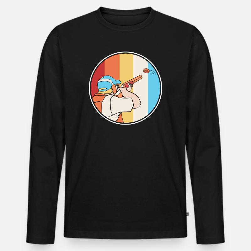 Tontauben - Männer Premium Bio Langarmshirt - Schwarz