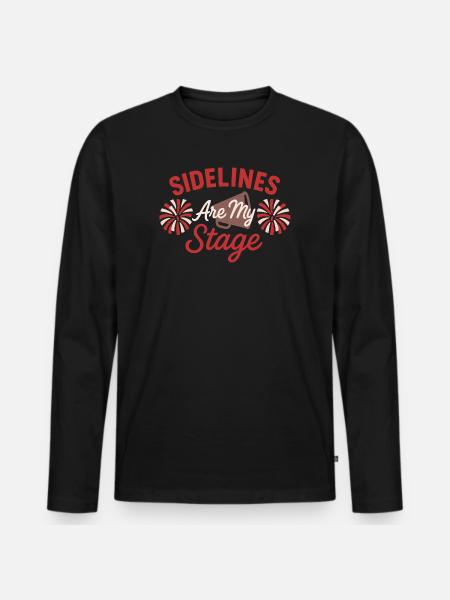 Cheer Mom Club Geschenk - Männer Premium Bio Langarmshirt - Schwarz