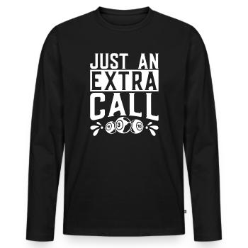 Joueur de bingo : juste un appel supplémentaire Bingo - T-shirt manches longues Premium bio Homme - noir - Devant - Nico (187cm)