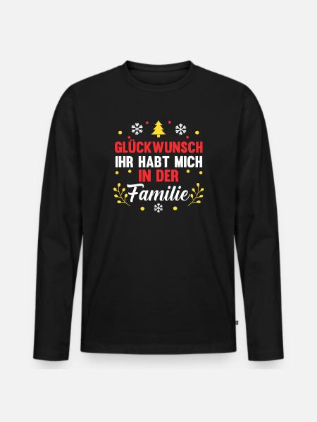 Santa Claus Christmas Time Christmas - Men's Premium Organic Long Sleeve Shirt - black