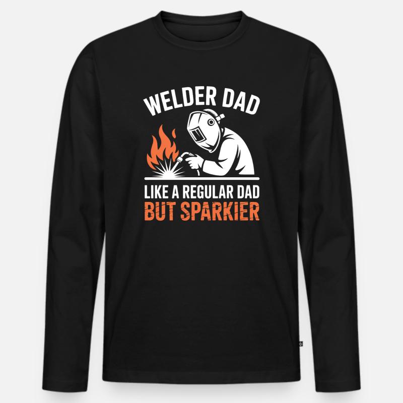 Schweißer Spruch Beruf Lustiges Schweißer Geschenk - Männer Premium Bio Langarmshirt - Schwarz
