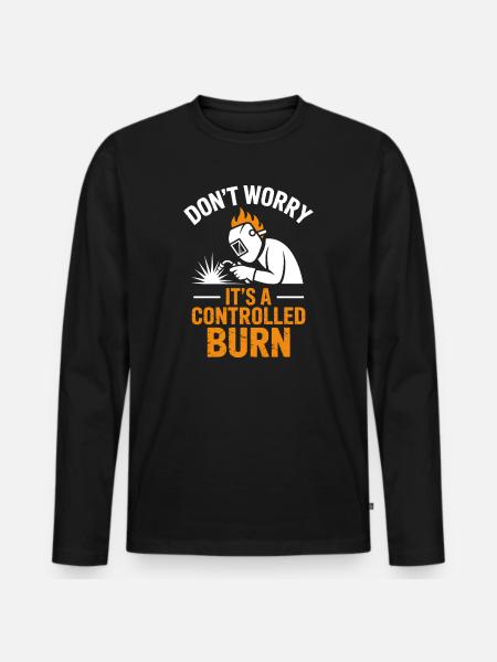 Welder Saying Profession Funny Welder Gift - Men's Premium Organic Long Sleeve Shirt - black