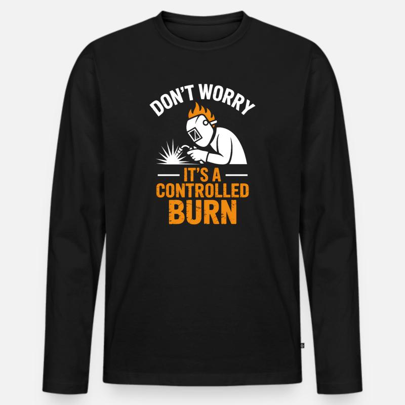 Schweißer Spruch Beruf Lustiges Schweißer Geschenk - Männer Premium Bio Langarmshirt - Schwarz