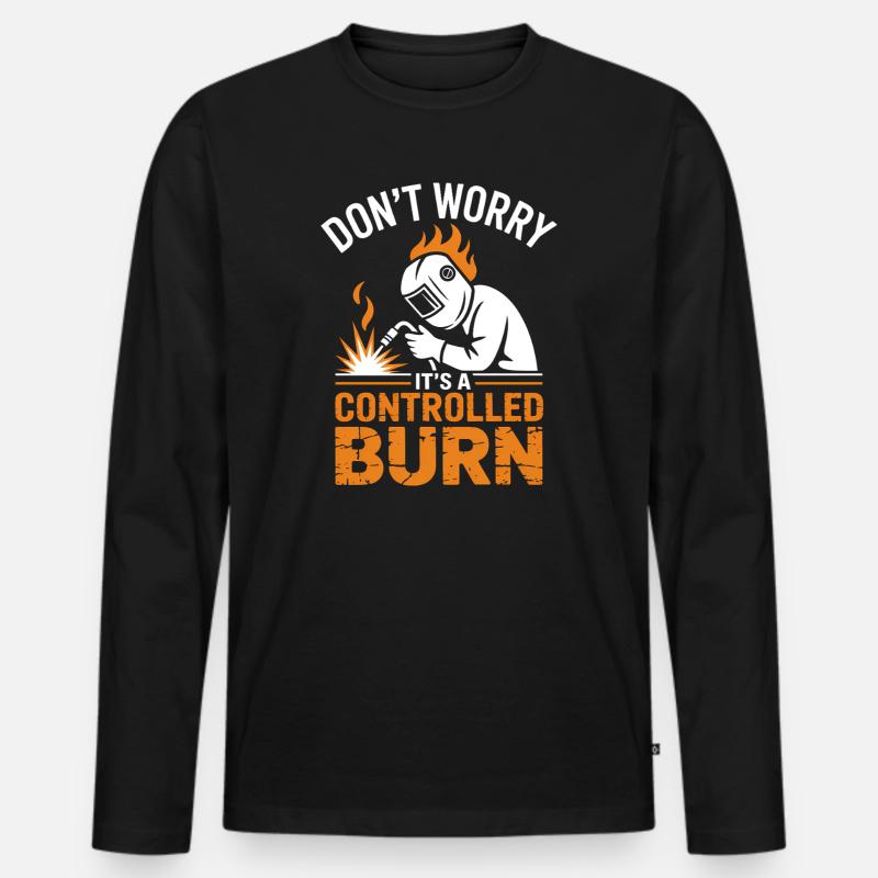 Schweißer Spruch Beruf Lustiges Schweißer Geschenk - Männer Premium Bio Langarmshirt - Schwarz