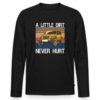 Offroad Racing Dad Off-Roading SUV UTV Car - Männer Premium Bio Langarmshirt - Schwarz - Vorne - Nico (187cm)