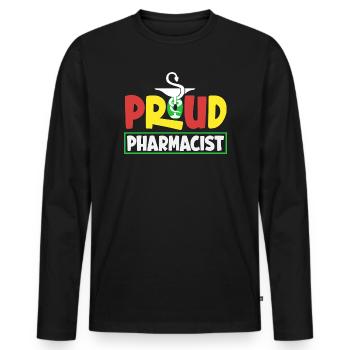 Apotheker Pharmazeutisch-technischer - Männer Premium Bio Langarmshirt - Schwarz - Vorne - Nico (187cm)