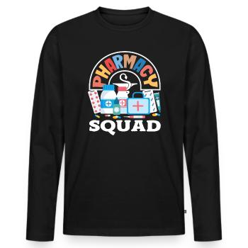 Apotheker Pharmazeutisch-technischer - Männer Premium Bio Langarmshirt - Schwarz - Vorne - Nico (187cm)