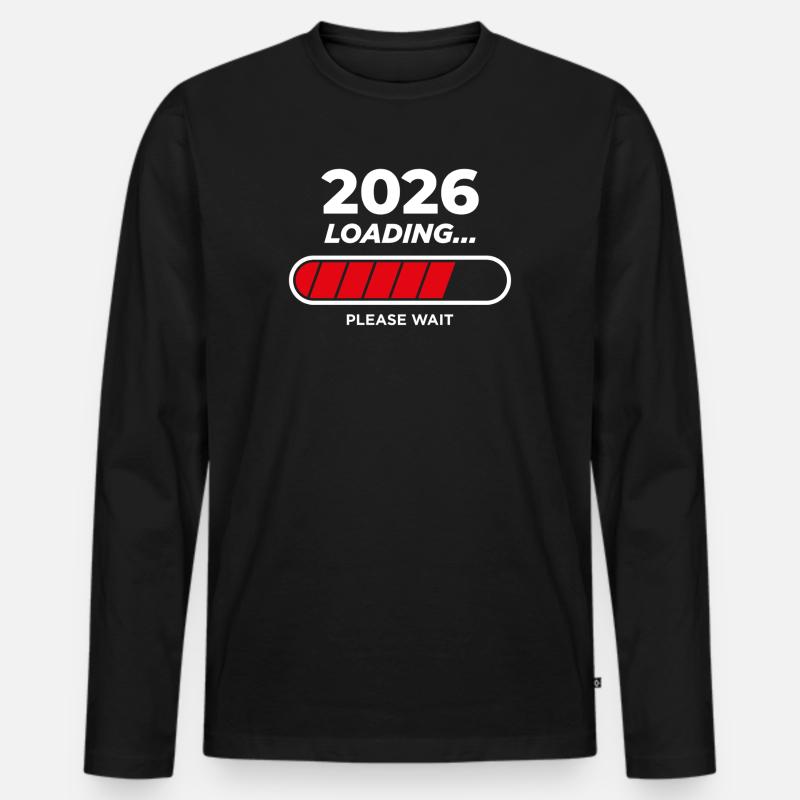 Beladung 2026 - Männer Premium Bio Langarmshirt - Schwarz