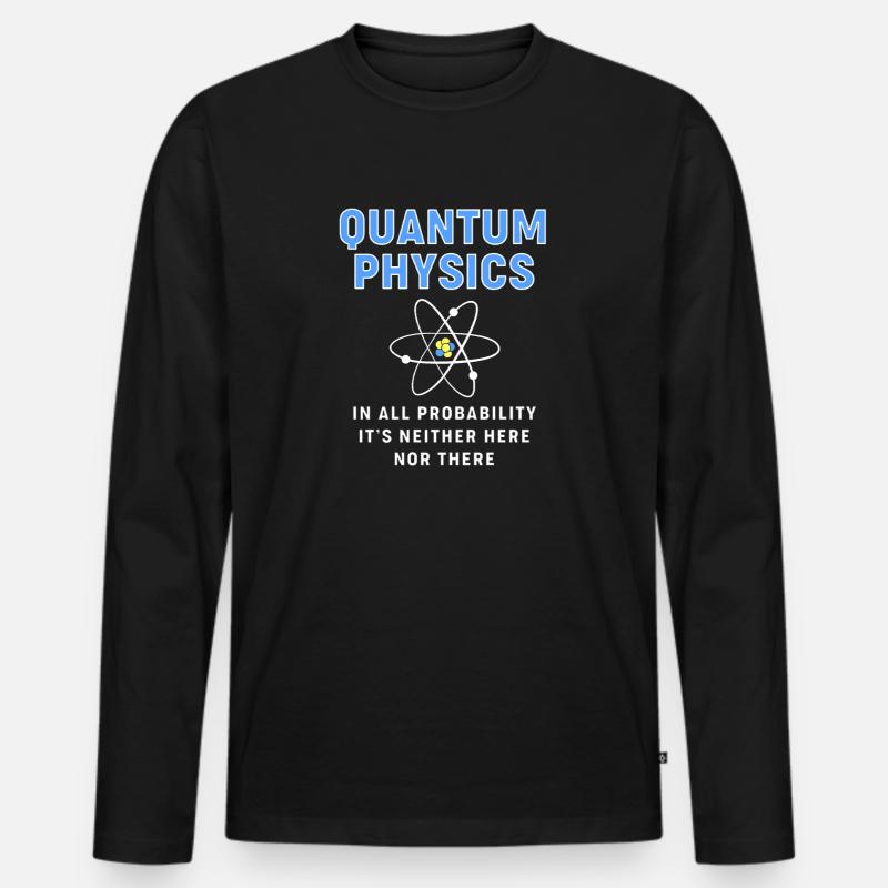 Quantum Physics Quantum Physics - Men's Premium Organic Long Sleeve Shirt - black