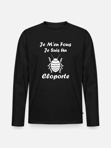 Woodlouse - Men's Premium Organic Long Sleeve Shirt - black