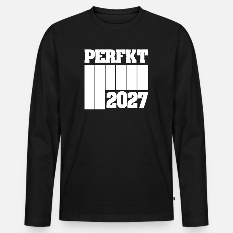 Einzigartig 2027 - Männer Premium Bio Langarmshirt - Schwarz