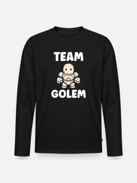 Team golem - Men's Premium Organic Long Sleeve Shirt - black