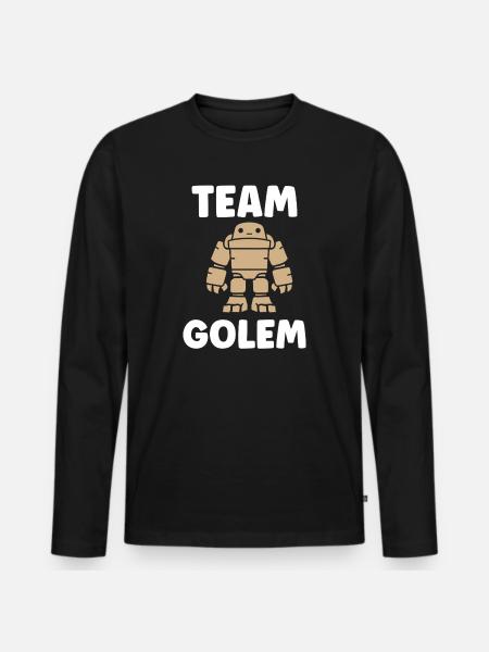 Team golem - Men's Premium Organic Long Sleeve Shirt - black