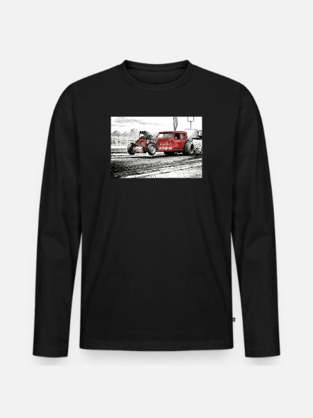Excalibur - Men's Premium Organic Long Sleeve Shirt - black